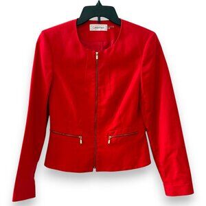 Calvin Klein Women's Bold Red Blazer